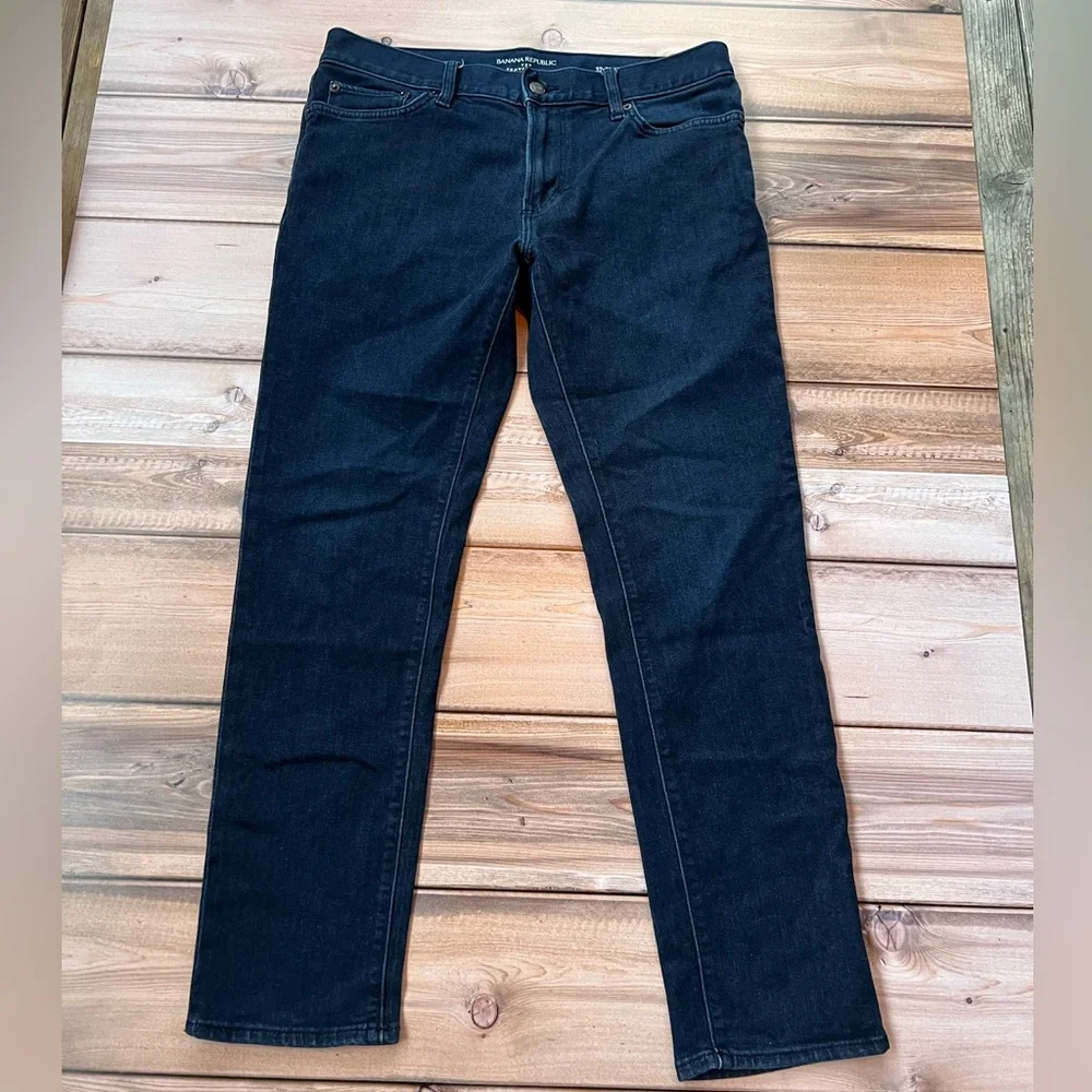 Banana Republic Men's Navy Slim Jeans - Picture 1 of 6